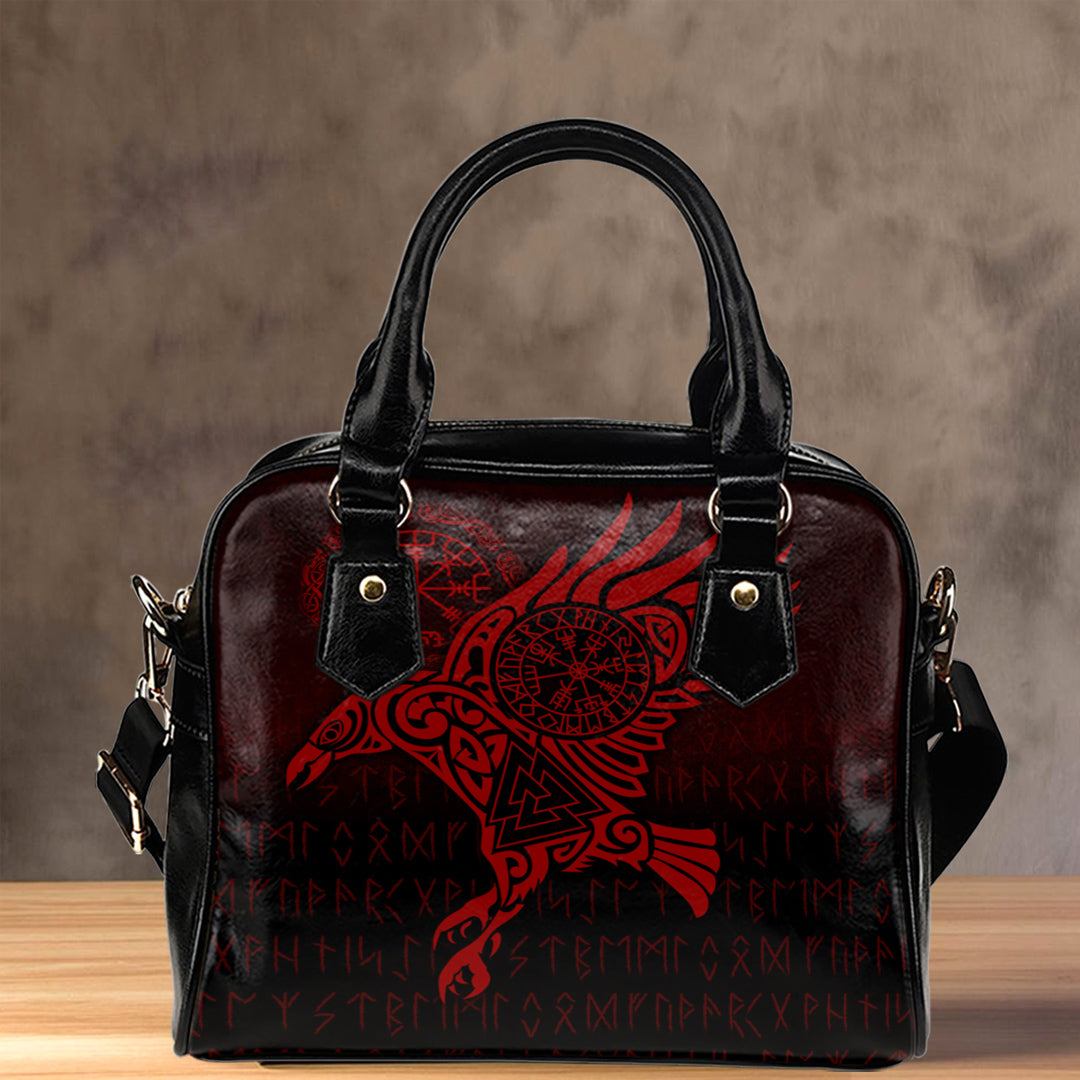 viking-shoulder-handbag-raven-vegvisir-tattoo-red-version-shoulder-handbag