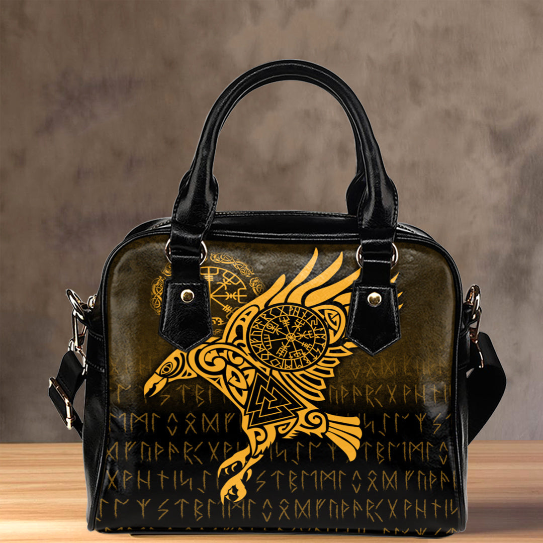 viking-shoulder-handbag-raven-vegvisir-tattoo-gold-version-shoulder-handbag