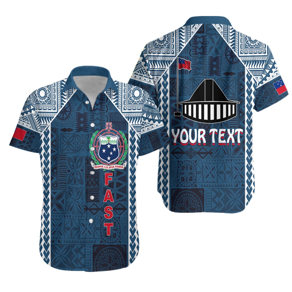 (Customize Personalize) F.A.S.T Samoa Mix Tapa Pattern Simple Style Hawaiian Shirt - Wonder Print Shop