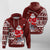 Skiing Santa Schoni Wiehnachte Swiss Christmas Pattern Hoodie - Wonder Print Shop