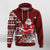 Skiing Santa Schoni Wiehnachte Swiss Christmas Pattern Hoodie - Wonder Print Shop