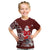 Skiing Santa Schoni Wiehnachte Swiss Christmas Pattern Kid T shirt - Wonder Print Shop