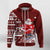 Skiing Santa Schoni Wiehnachte Swiss Christmas Pattern Zip Hoodie - Wonder Print Shop