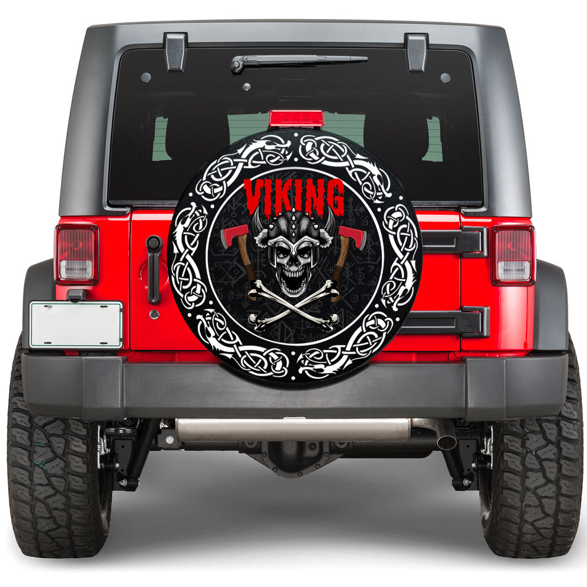 Viking Skull Axes Viking Spare Tire Cover RLT12 - Wonder Print Shop