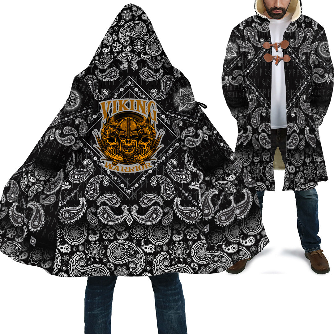 viking-cloak-skull-head-warrior-with-twin-axe-with-bandana-paisley-style