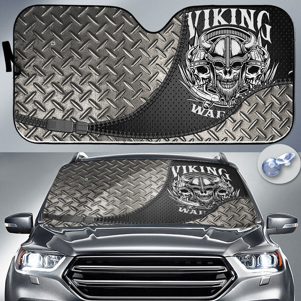 viking-auto-sun-shades-skull-head-warrior-with-twin-axe-auto-sun-shades