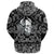 Viking Hoodie Skull In The Helmet Of The Viking with Bandana Paisley Style RLT12 - Wonder Print Shop