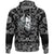 Viking Hoodie Skull In The Helmet Of The Viking with Bandana Paisley Style RLT12 - Wonder Print Shop