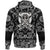 Viking Hoodie Skull Of Warrior With Crossed Axes with Bandana Paisley Style RLT12 - Wonder Print Shop