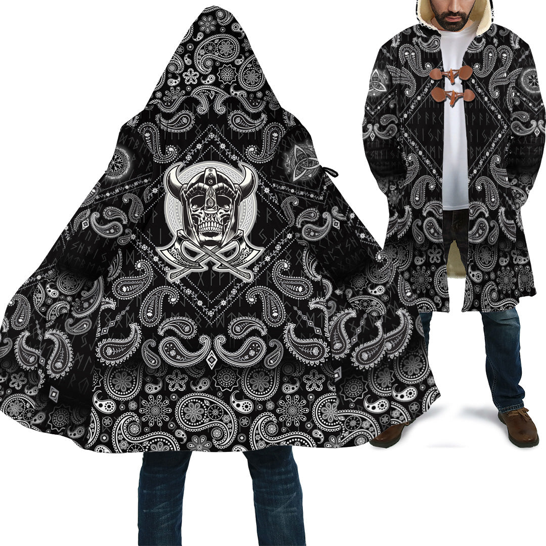 viking-cloak-skull-of-warrior-with-crossed-axes-with-bandana-paisley-style