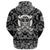 Viking Hoodie Skull Of Warrior With Crossed Axes with Bandana Paisley Style RLT12 - Wonder Print Shop