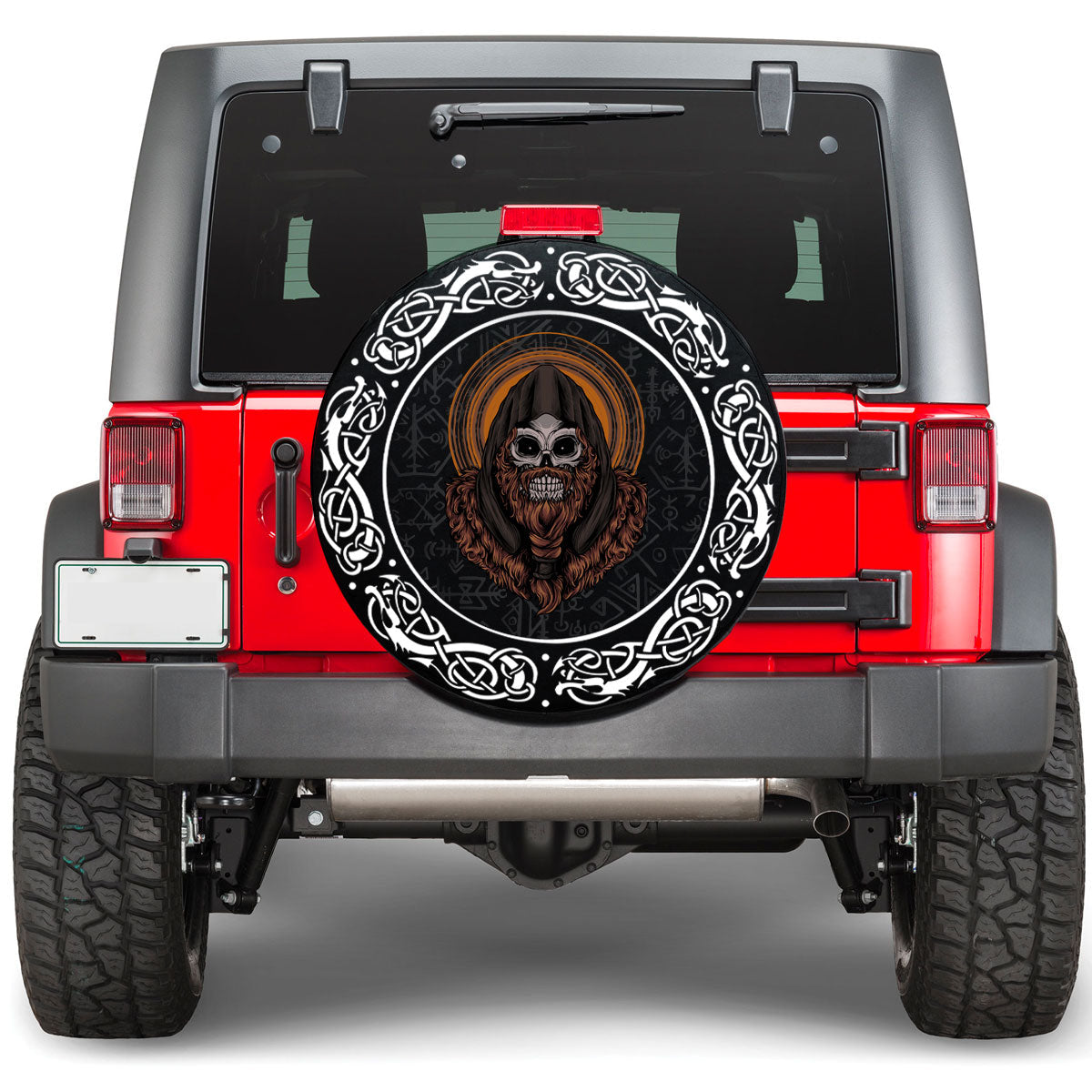 Viking Skull Premium Viking Spare Tire Cover RLT12 - Wonder Print Shop