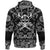 Viking Hoodie Skull Warrior Emblem with Bandana Paisley Style RLT12 - Wonder Print Shop