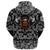 Viking Hoodie Skull Wearing Viking with Bandana Paisley Style RLT12 - Wonder Print Shop