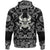 Viking Hoodie Skull With Crossed Axes with Bandana Paisley Style RLT12 - Wonder Print Shop