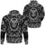 Viking Hoodie Skull With Engraving Ornament with Bandana Paisley Style RLT12 - Wonder Print Shop