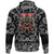 Viking Hoodie Skull and Axes with Bandana Paisley Style RLT12 - Wonder Print Shop