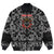 Viking Bomber Jacket Skull and Axes with Bandana Paisley Style RLT12 - Wonder Print Shop