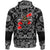 Viking Hoodie Skull and Hammers with Bandana Paisley Style RLT12 - Wonder Print Shop