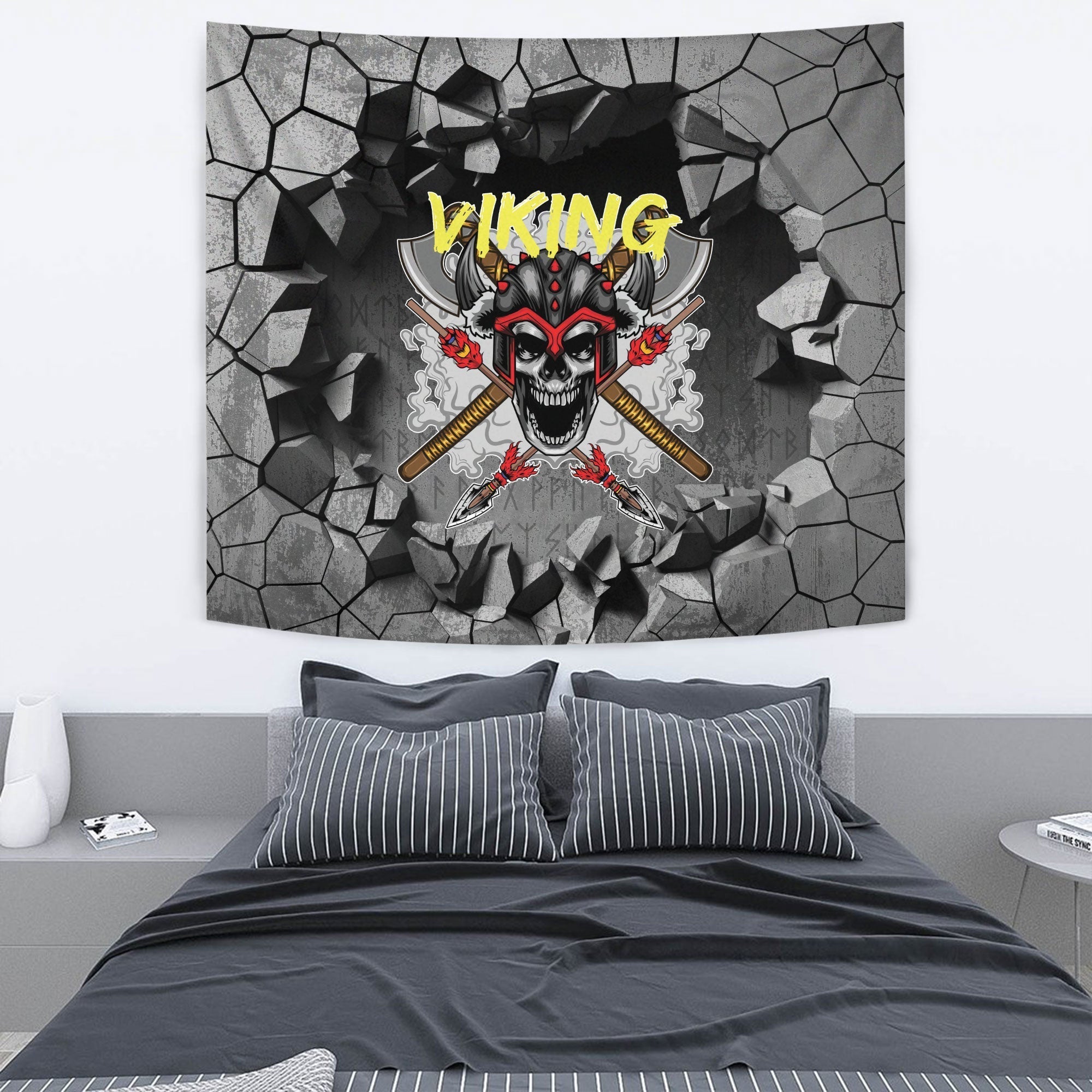 Viking Tapestry - Skull 2 Tapestry RLT12 - Wonder Print Shop