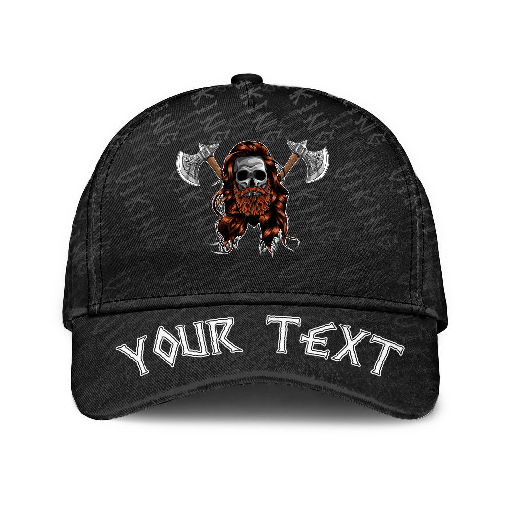 viking-classic-cap-custom-skull-with-crossed-axes-classic-cap