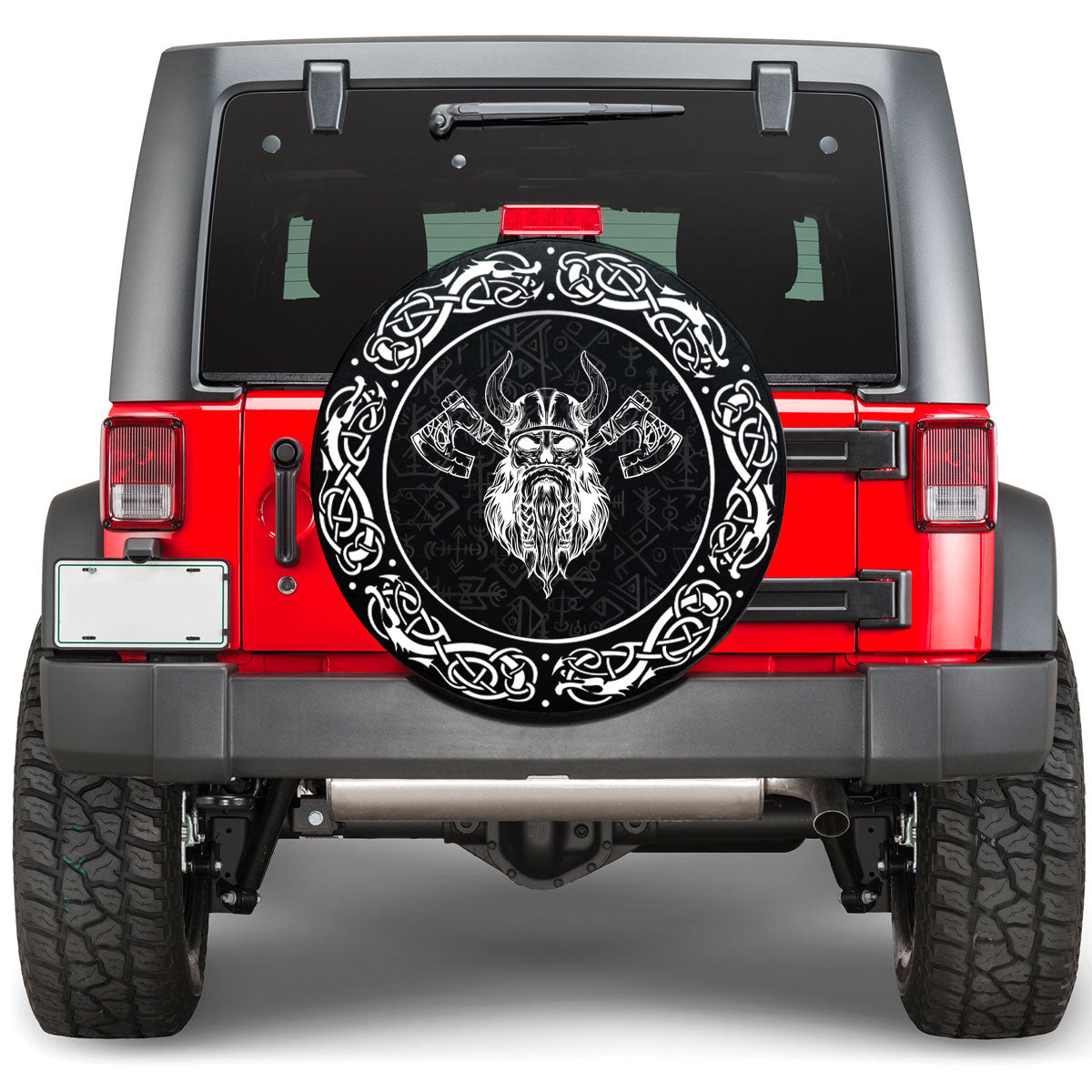 Viking Skull Viking Spare Tire Cover RLT12 - Wonder Print Shop