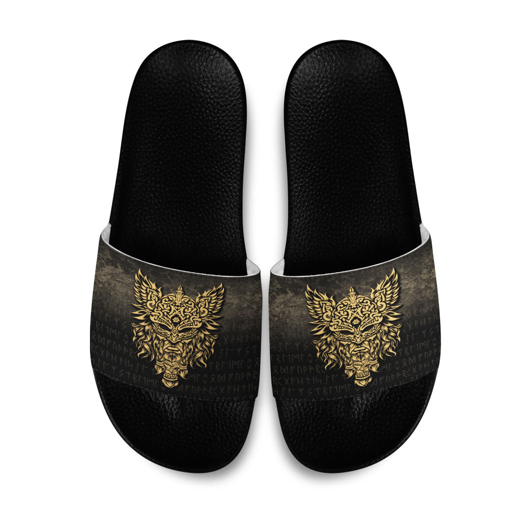 viking-slide-sandals-odin-the-allfather-asgard-god-and-chief-of-aesir-gold-version-slide-sandals