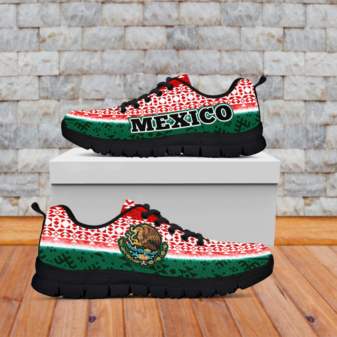 happy-mexico-fathers-day-sneakers-mexican-aztec-pattern