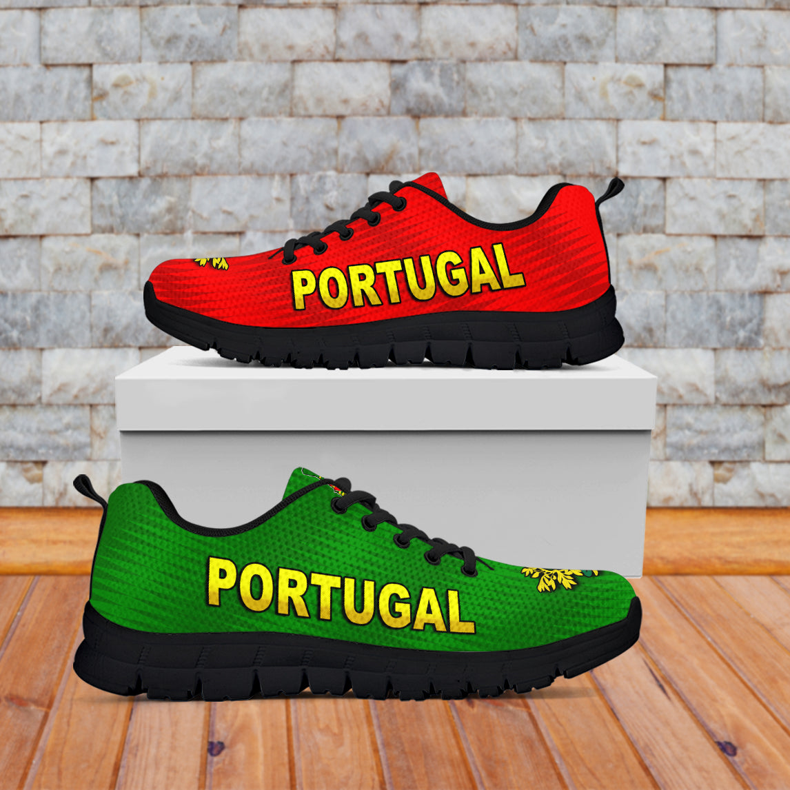 Portugal Football 2022 Sneakers Style Flag Portuguese Champions LT13 - Wonder Print Shop