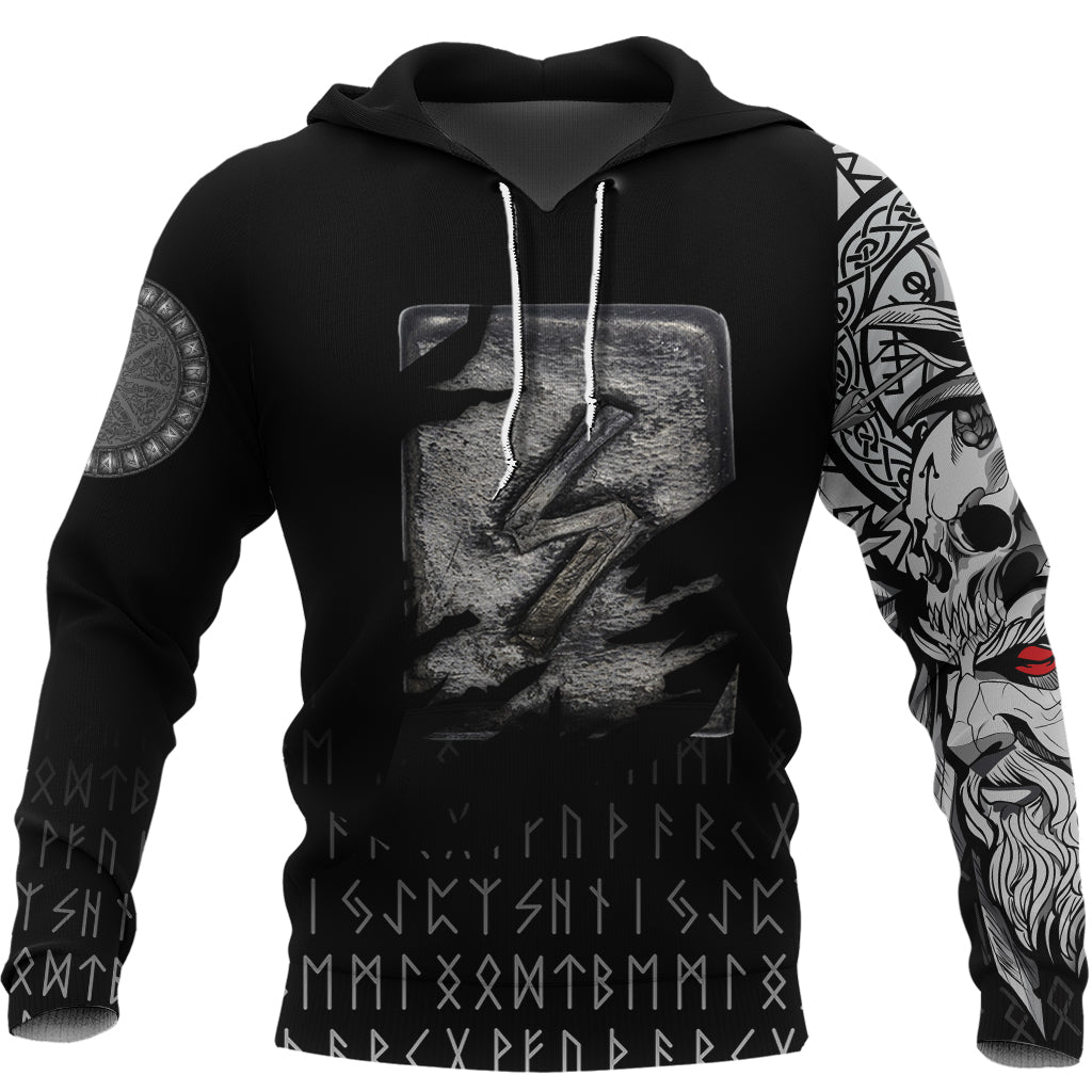 Viking Hoodie Sowilo Norse Runes RLT12 - Wonder Print Shop