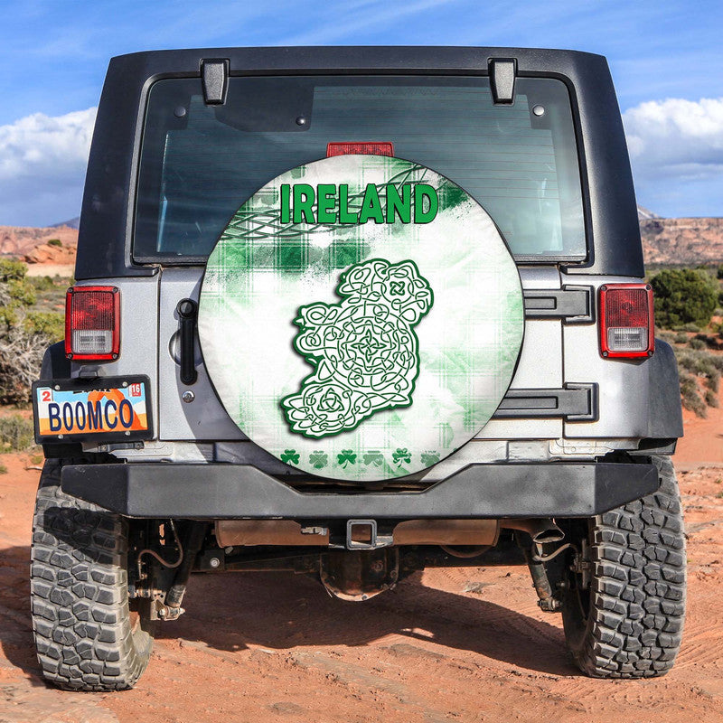 Ireland Cross Cricket Team Spare Tire Cover Celtic Irish Green Pattern Unique No2 - Wonder Print Shop