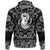 Viking Hoodie Spiritual Symbol Of Legendary Wolf From Ancient Mythology with Bandana Paisley Style RLT12 - Wonder Print Shop