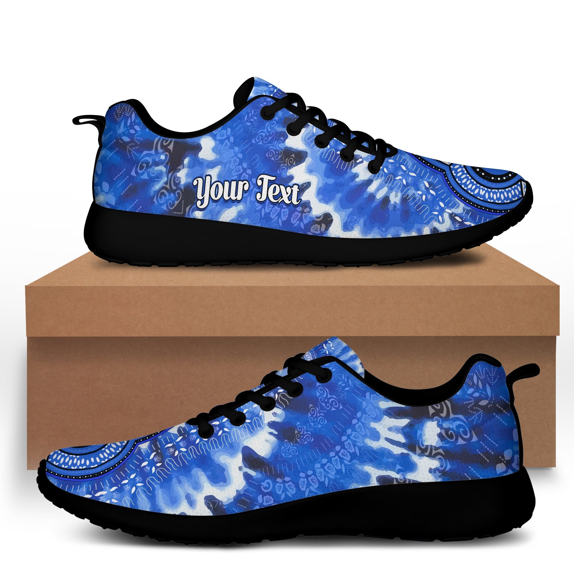 custom-personalised-africa-tie-dye-sporty-sneakers-blue-fashion