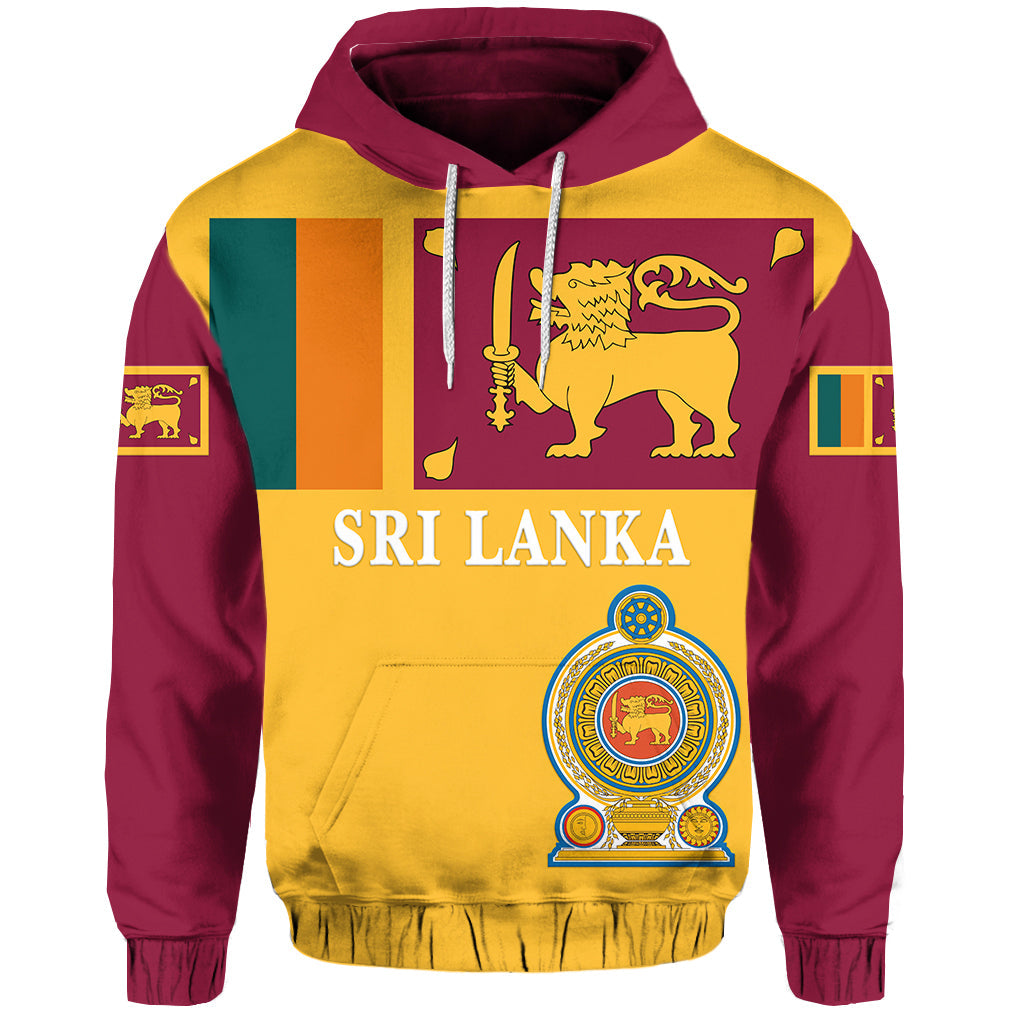 Sri Lanka Hoodie Flag Vibes LT8 - Wonder Print Shop