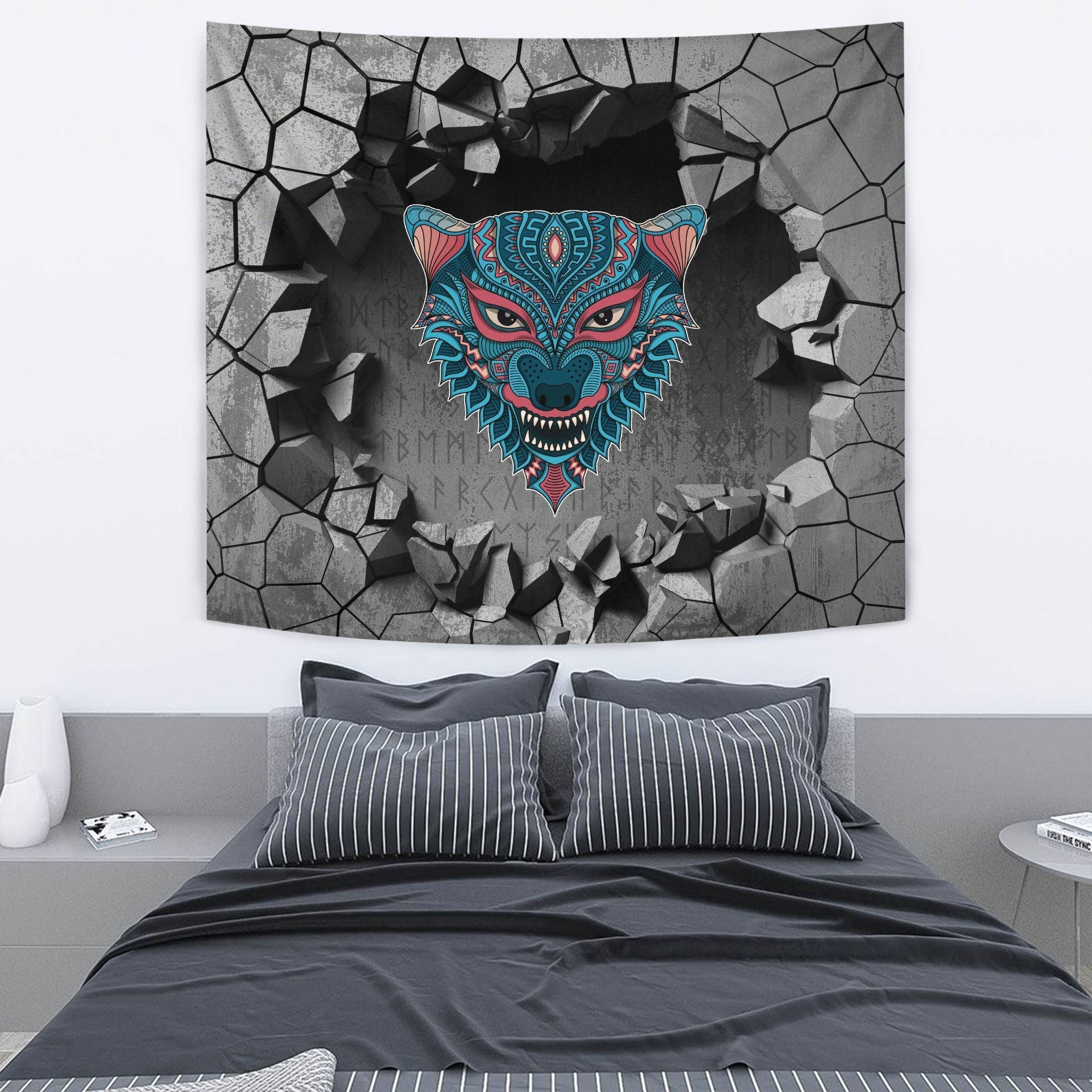 viking-tapestry-spiritual-symbol-of-legendary-wolf-from-ancient-mythology-tapestry