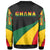 African Sweatshirt - Ghana Flag Kente Sweatshirt - Bend Style - Wonder Print Shop