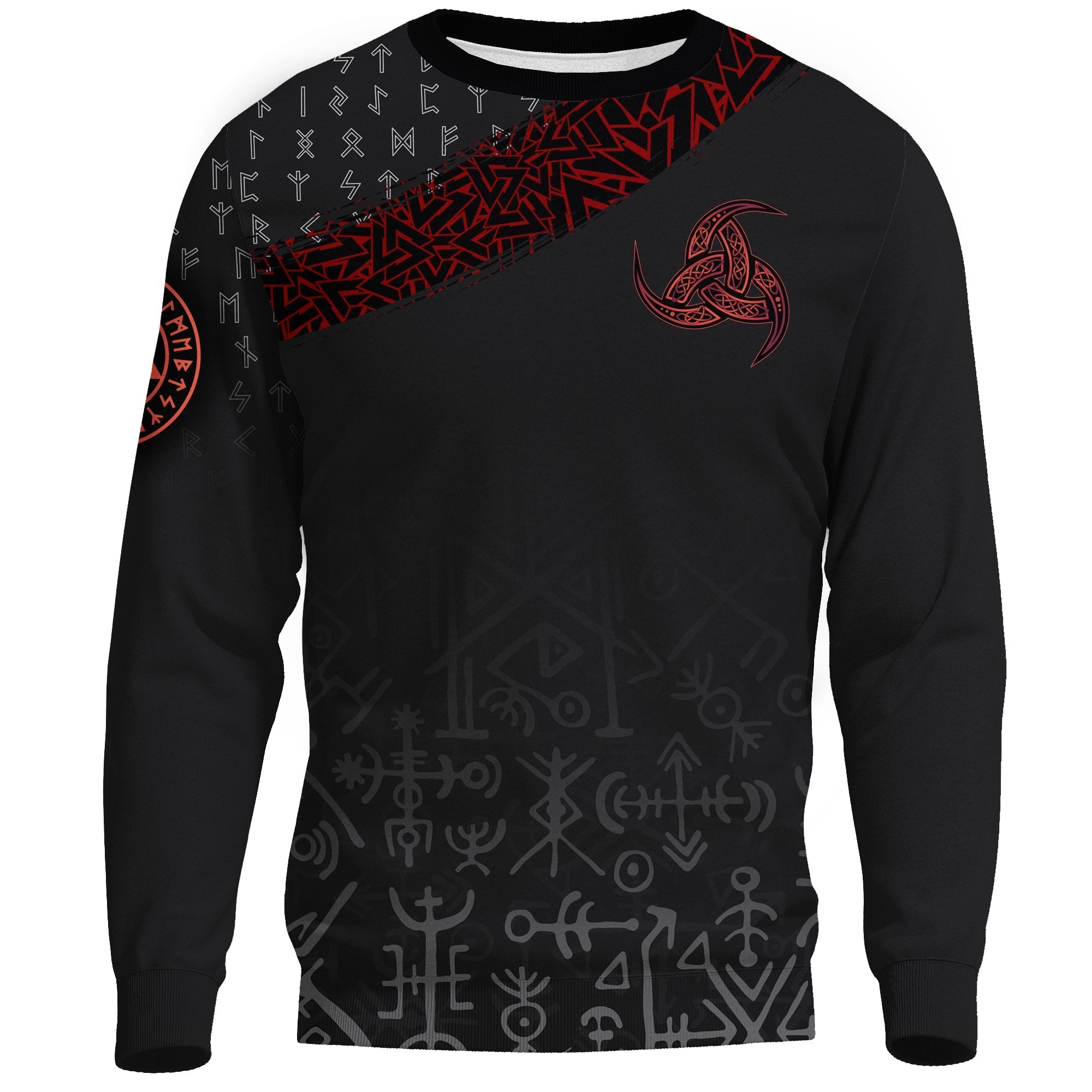 Viking Sweatshirt - Raven Of Odin RLT12 - Wonder Print Shop