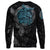 Viking Sweatshirt - Raven Of Odin Cyan RLT12 - Wonder Print Shop