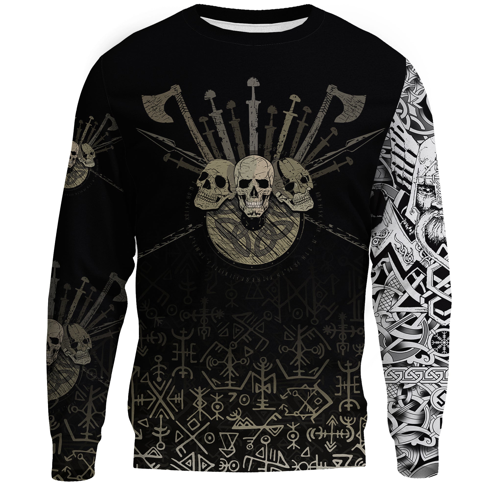 custom-viking-sweatshirts-three-skull-of-viking