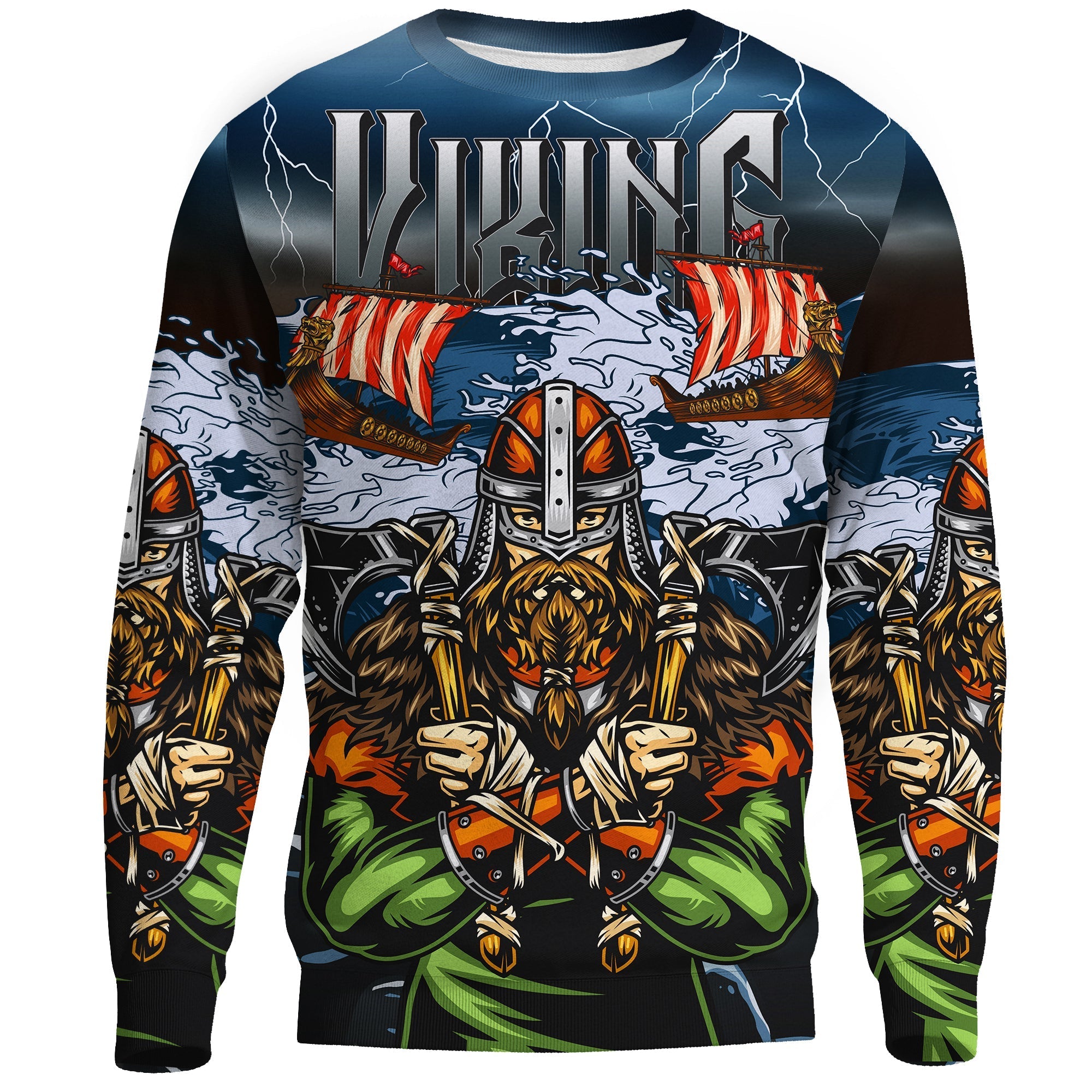 Viking Sweatshirt 3D - Odin RLT12 - Wonder Print Shop