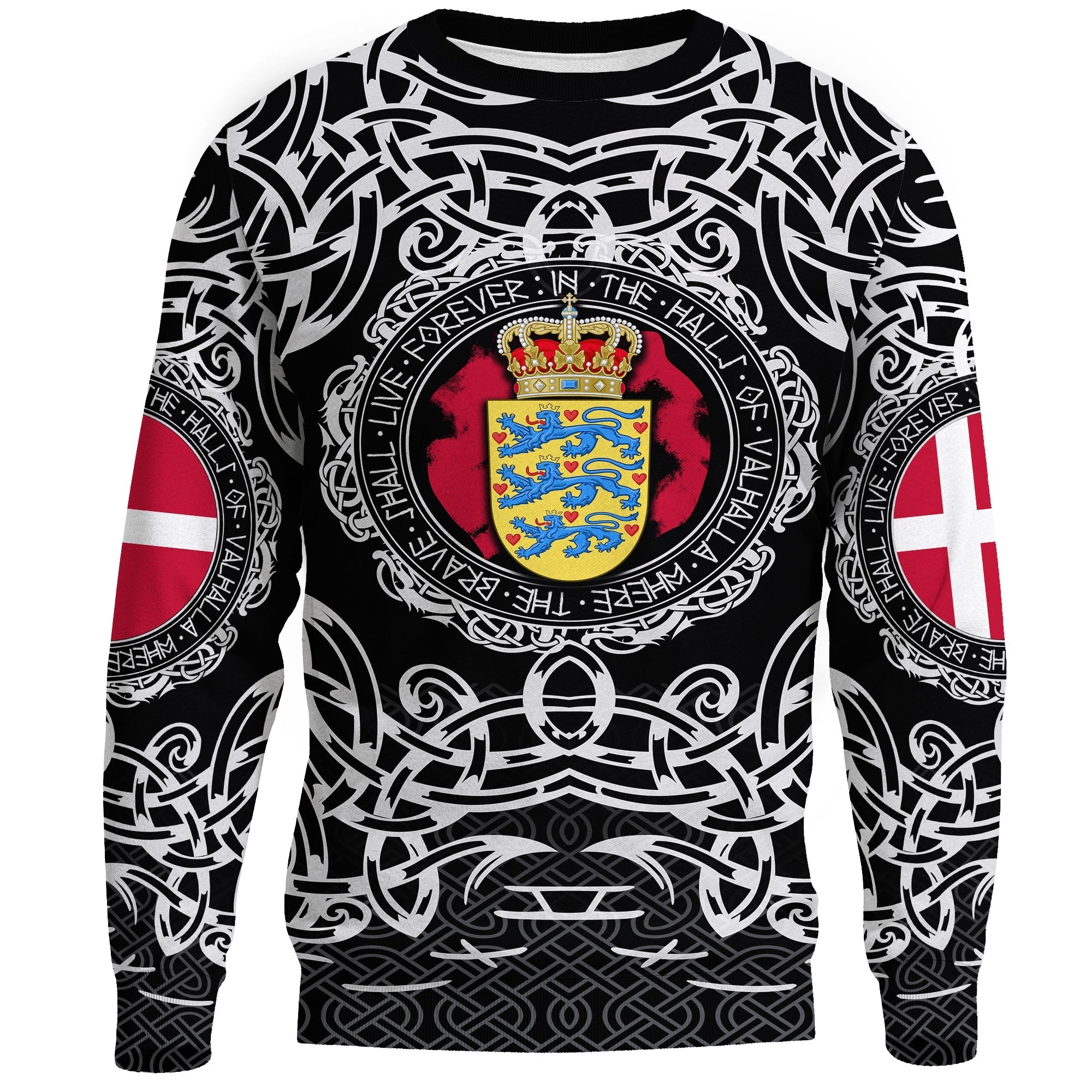 viking-sweatshirt-denmark-viking-pattern