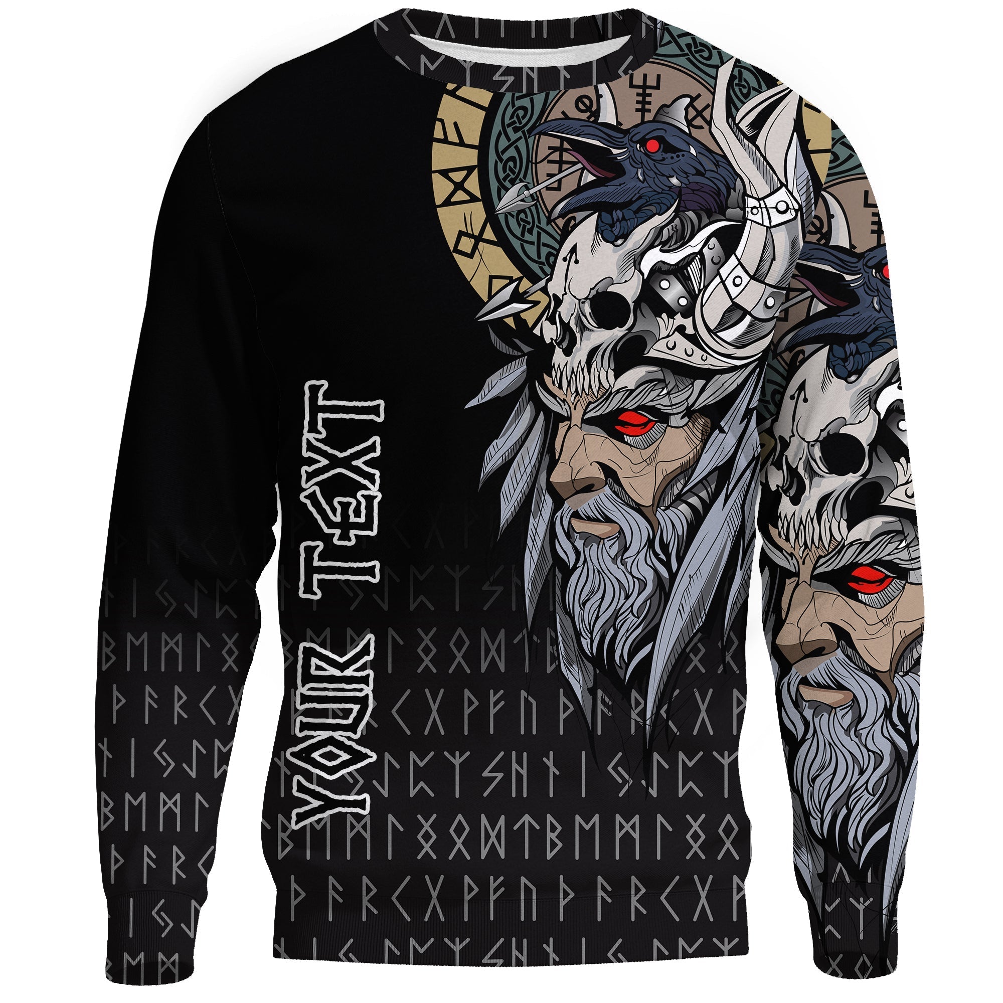 custom-viking-sweatshirts-viking-odin-raven