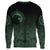 Viking Sweatshirt Knitted Long - Sleeved Sweater, Ethnic Odin Raven Green RLT12 - Wonder Print Shop