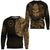 Viking Clothing Viking Odin Raven Tattoo Style Gold Version Sweatshirts RLT12 - Wonder Print Shop