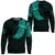 Viking Clothing Viking Odins Raven Tattoo Cyan Version Sweatshirts RLT12 - Wonder Print Shop