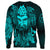 Viking Clothing Viking Odin Raven Tattoo Style Cyan Version Sweatshirts RLT12 - Wonder Print Shop