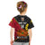 (Custom Text and Number) The Kumuls PNG T Shirt KID Papua New Guinea Polynesian Dynamic Style Black - Wonder Print Shop