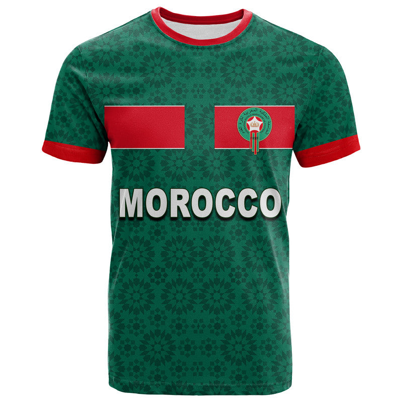 custom-personalised-and-number-morocco-soccer-t-shirt-world-cup-champions-green-style