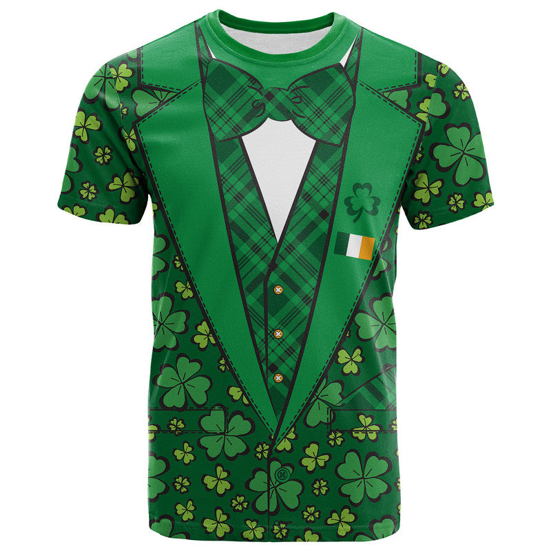 St Patrick's Day T Shirt Suit Four Leaves Clover Style LT6 - Wonder Print Shop