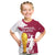 Custom Qatar Football WC 2022 T Shirt The Maroon Flag Style - Wonder Print Shop